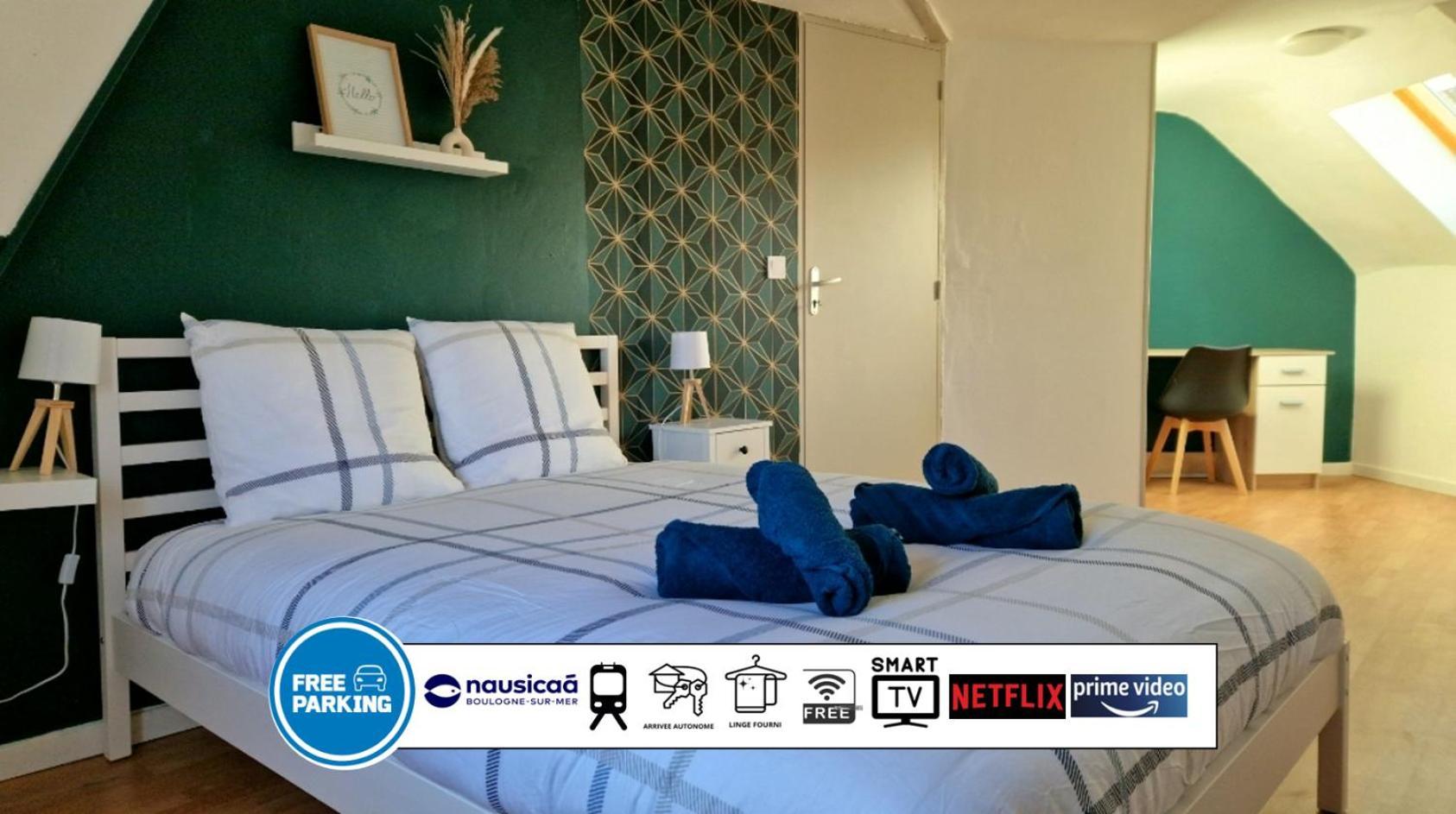 Spacieuce Maison Proche De Nausicaa, Gare Et Remparts, 3 Chambres, Free Parking, Netflix, Primes Video, Free Wifi Boulogne-sur-Mer Zewnętrze zdjęcie